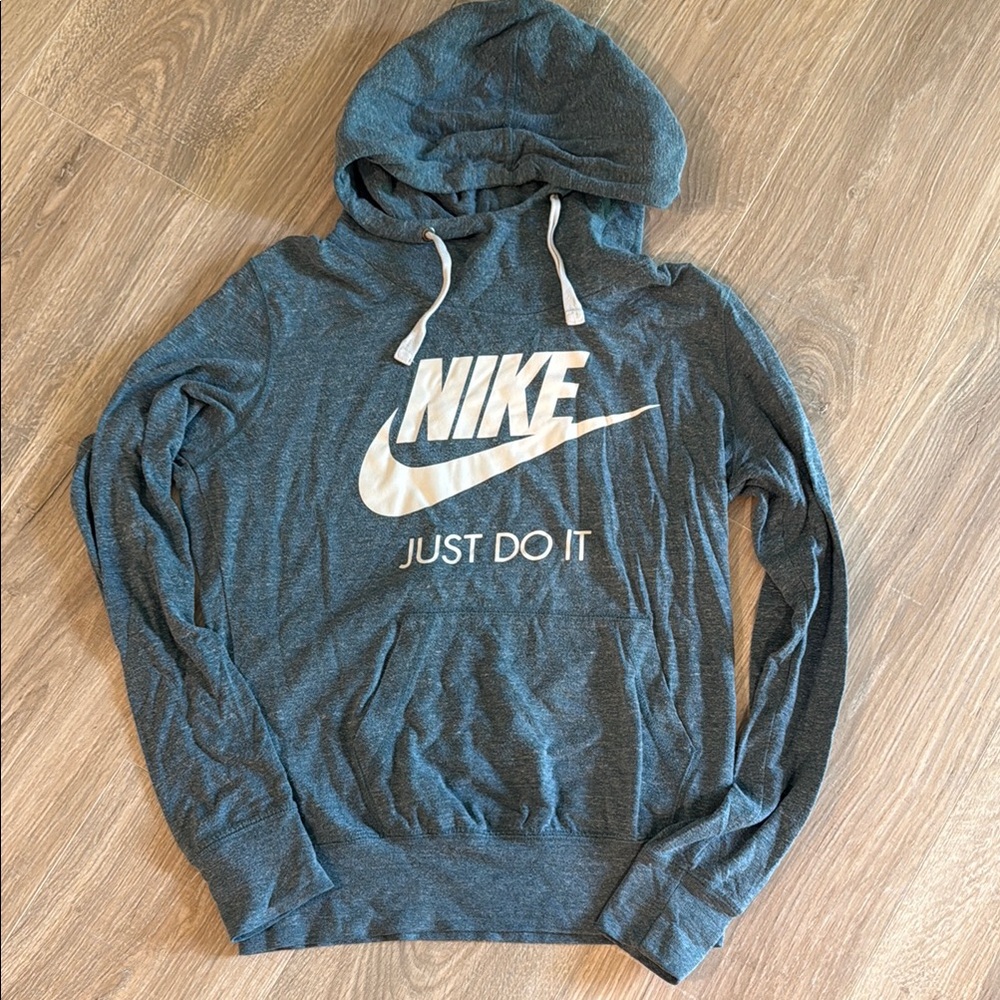 Nike Blue Sweatshirt with Iconic Logo